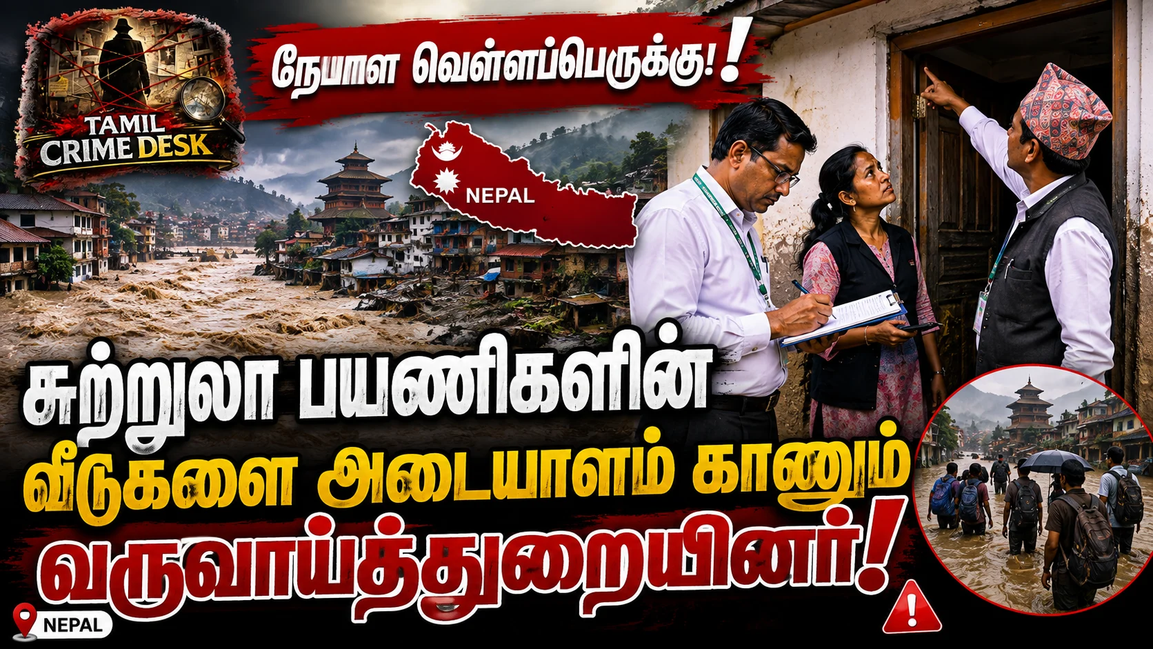 Nepal Flood Disaster: Revenue Officials Identify the Homes of Tamil Nadu Tourists Affected by the Floods