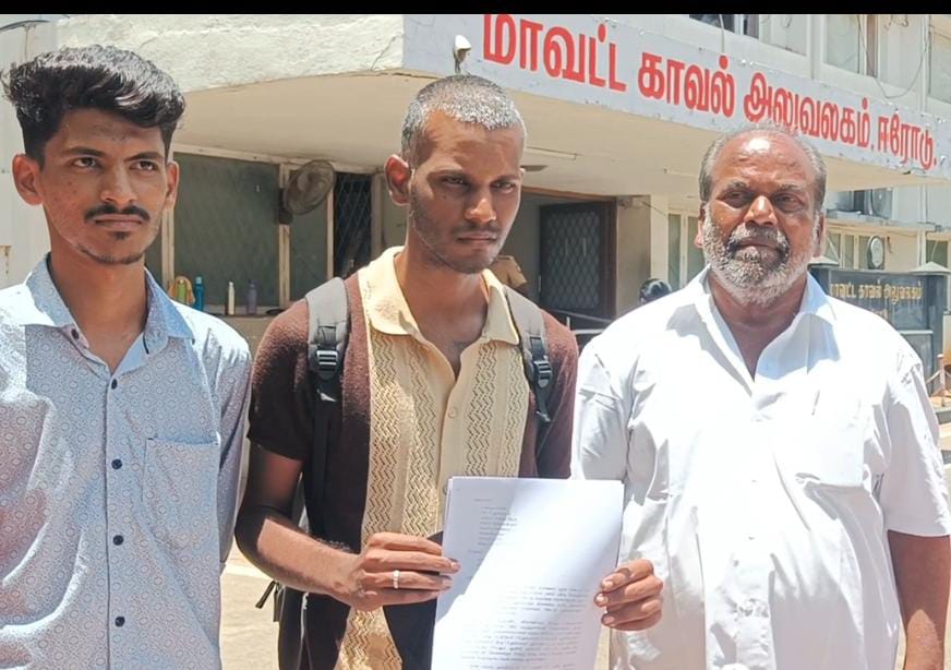 திருட்டு புகாரால் தாய் தற்கொ** : நடவடிக்கை எடுக்ககோரி மகன் எஸ்.பியிடம் மனு