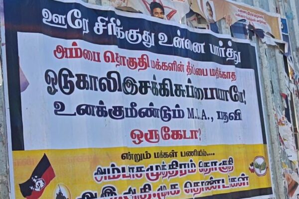 நெல்லையில் ஒட்டப்பட்ட போஸ்டர்களால் பரபரப்பு