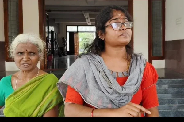 போலீசார் மீது நடவடிக்கை எடுங்க : கமிஷ்னர் அலுவலகத்தில் பெண் புகார்