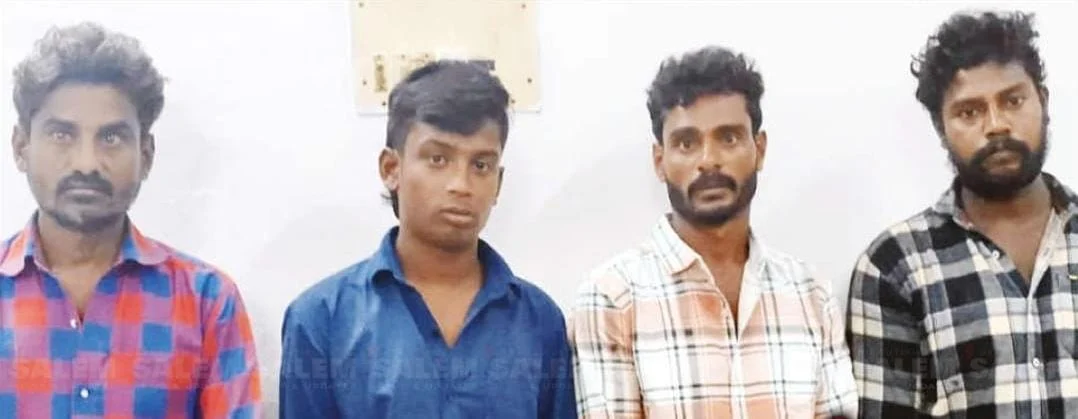 முன்னாள் முதல்வர் தோட்டத்தில் திருட்டு : 4 பேர் கைது