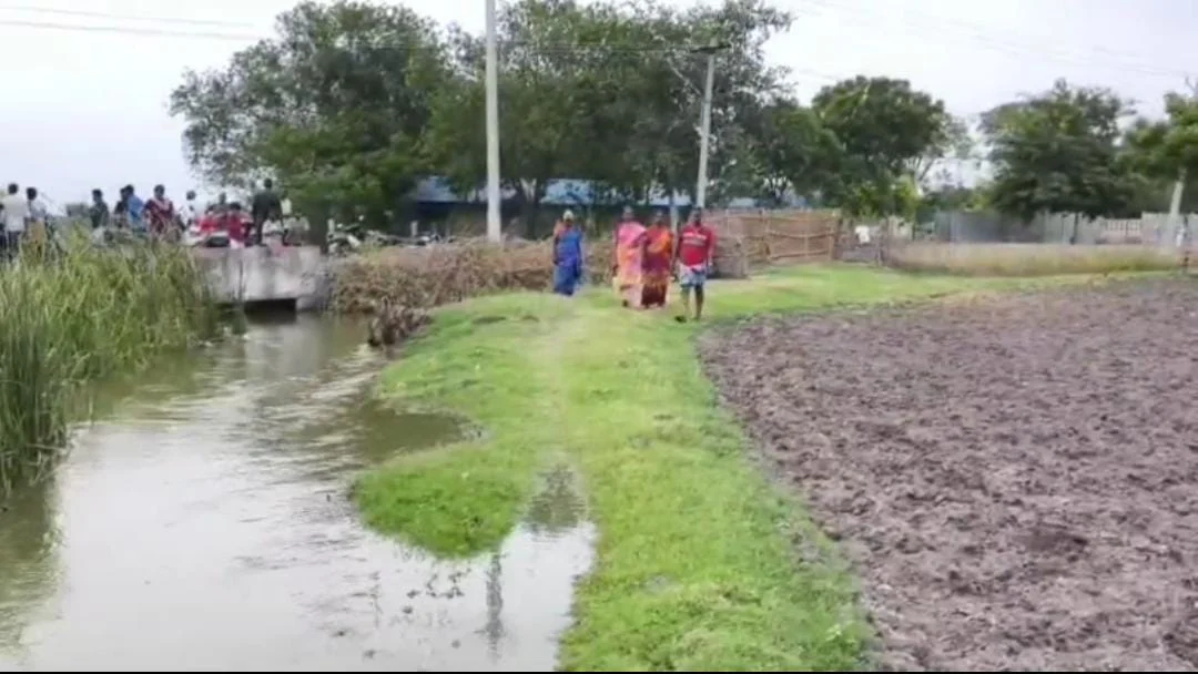 ஏரிக்கரையை உடைத்த நபரகள் : 20 ஏக்கர் விதை சோளம் நீரில் மூழ்கி சேதம்