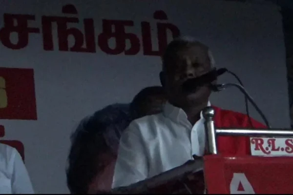 சிபிஎம் மாநில செயலாளர் பேசிய போது மின்தடை