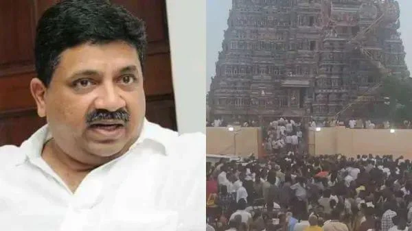 " இதை கூட சரியா செய்யல - மீனாட்சியம்மன் கும்பாபிஷேகக் குளறுபடி : பிடிஆர் விளாசல்