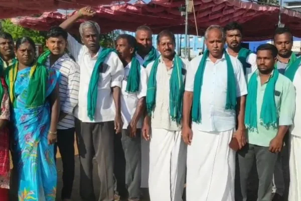 திருச்சியில் விவசாயிகள் தொடர் போராட்டம் : ஈரோடு மாவட்ட விவசாயிகள் ஆதரவு