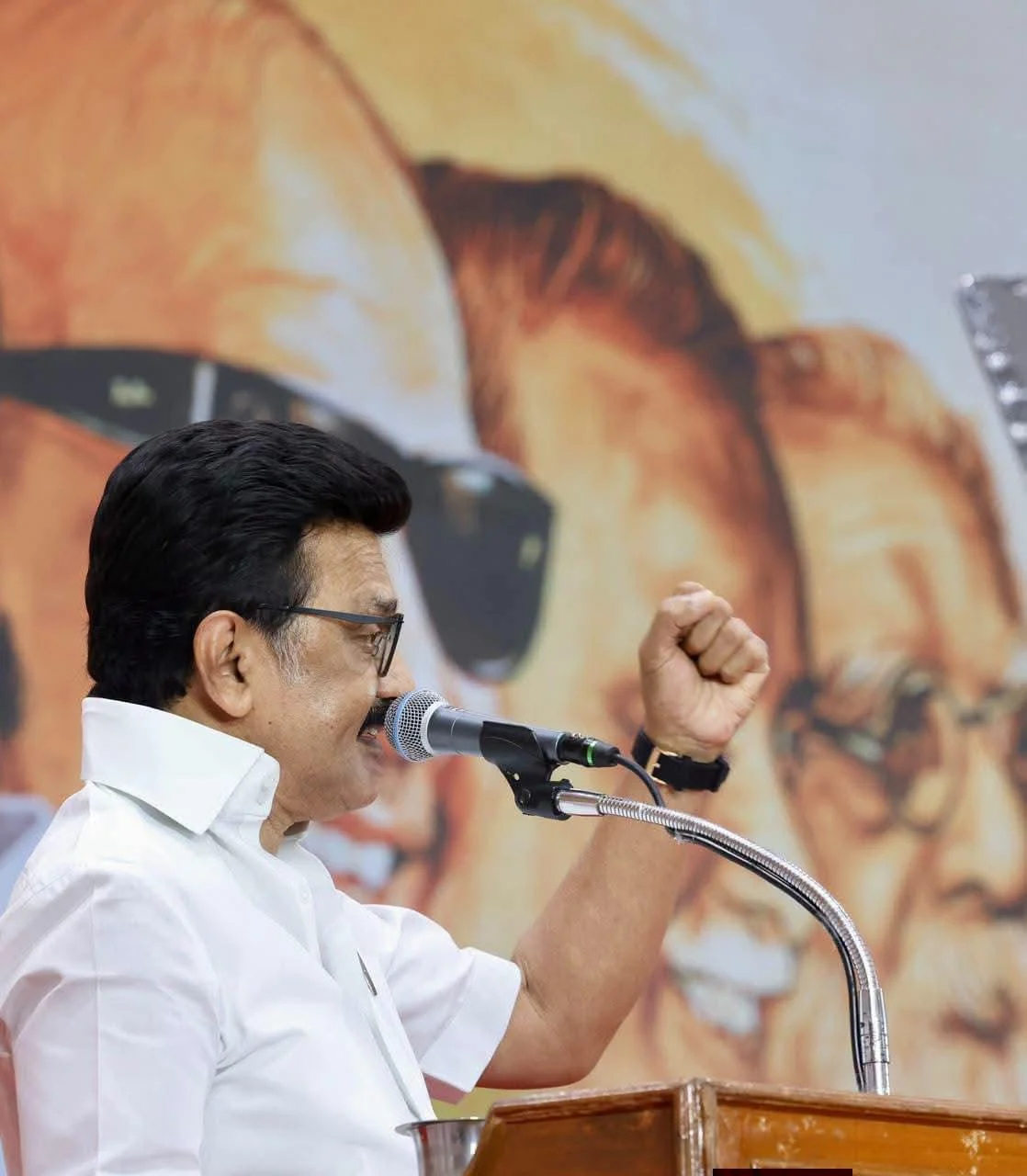 மிசா கைது சர்ச்சை : முப்பெரும் விழாவில் வெடித்த ஸ்டாலின்