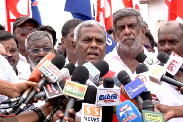 மிஸ்டர் விஜய் எங்கள் முடிவு வேற மாதிரி இருக்கும் : பெ.சண்முகம் எச்சரிக்கை
