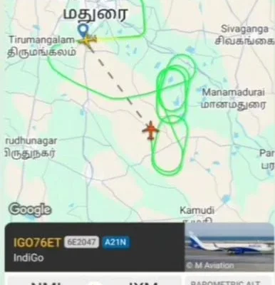 வானில் வட்டமடித்த விமானங்கள் : மதுரை விமான நிலையத்தில் பரபரப்பு