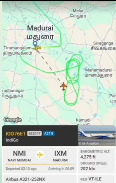 வானில் வட்டமடித்த விமானங்கள் : மதுரை விமான நிலையத்தில் பரபரப்பு