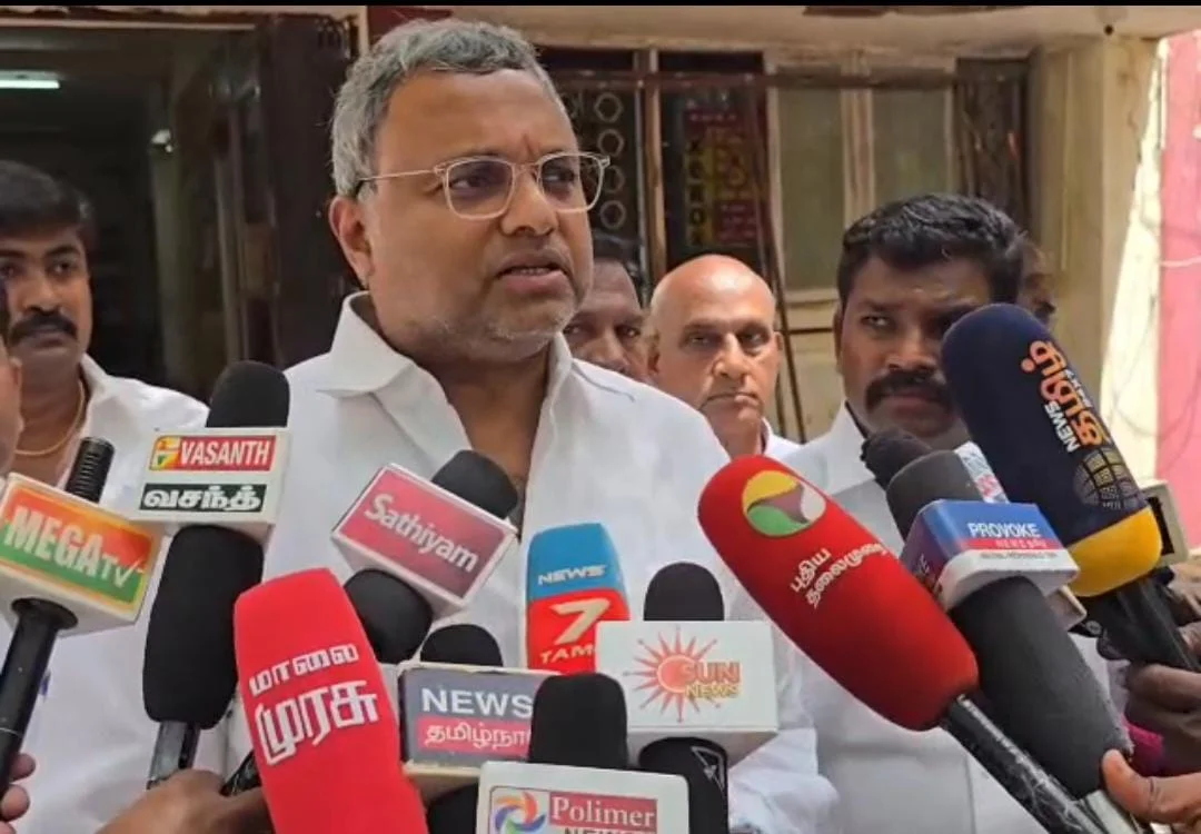 ஜெம் வீரமணி வழக்கு : கடந்த அரசை குறை கூறுவது பொருத்தமாக இருக்காது : கார்த்திக் சிதம்பரம்